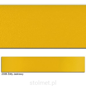 Obrzeże PVC, 230B ŻÓŁTY JASKRAWY, 22x0.6, 200 mb