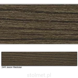 Obrzeże PVC, 24/6 JESION MEDIOLAN, 22x1, 200 mb
