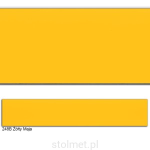 Obrzeże PVC, 248B Żółty Maja, 22x0.6, 200 mb