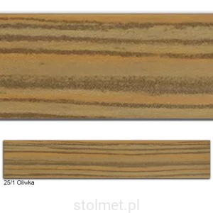 Obrzeże PVC, 25/1 OLIWKA, 42x2, 50 mb