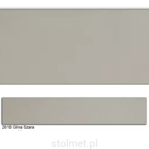 Obrzeże PVC, 261B Glina Szara, 22x0.6, 200 mb