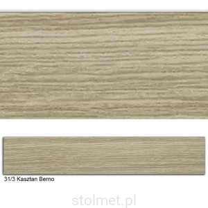 Obrzeże PVC, 31/3 KASZTAN BERNO, 22x0.6, 200 mb