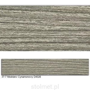 Obrzeże PVC, 37/7 Modrzew Cynamonowy D4026, 22x0.6, 200 mb