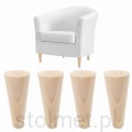 Noga Meblowa Bukowa ZESTAW 4 SZT 10 cm 1.jpg