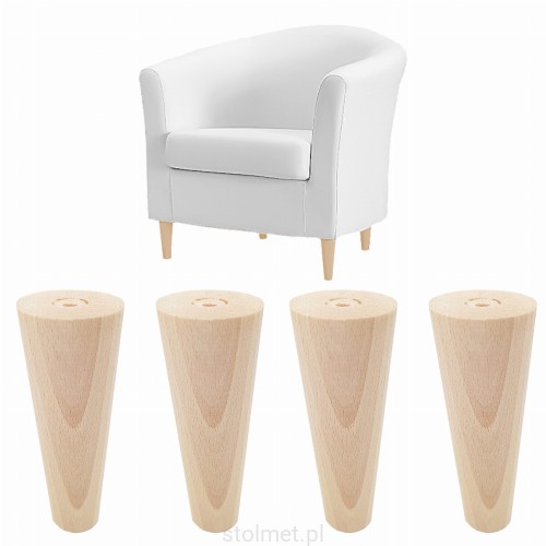 Noga Meblowa Bukowa ZESTAW 4 SZT 10 cm 1.jpg