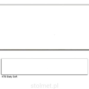 Obrzeże PVC, 47B Biały Soft, 22x0.6, 200 mb