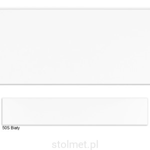 Obrzeże PVC, 50 Struktura drewna BIAŁY, 42x2, 50 mb