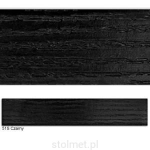 Obrzeże PVC, 51 Struktura drewna CZARNY, 22x1, 200 mb