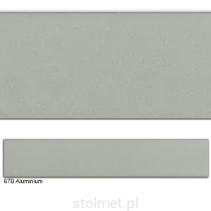 Obrzeże PVC, 67B ALUMINIUM, 22x0.6, 200 mb
