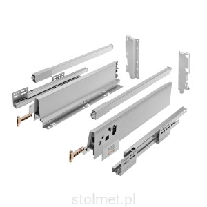Szuflada Modernbox Square, L-250, Wysoka H-210, Szary, 40kg
