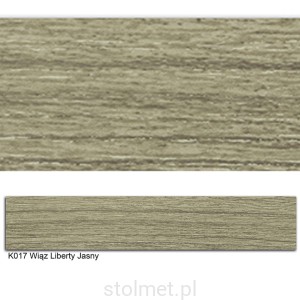 Obrzeże PVC, K017 Wiąz Liberty Jasny, 22x2, 100 mb