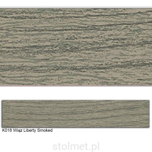 Obrzeże PVC, K018 Wiąz Liberty Smoked, 22x0.6, 200 mb