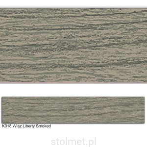 Obrzeże PVC, K018 Wiąz Liberty Smoked, 22x1, 200 mb