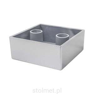 Nóżka noga stopka meblowa, H25 mm, aluminium