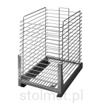 Kosz Cargo mini na bieliznę pranie, regulacja 3D, 300 mm, Cichy domyk, Antracyt