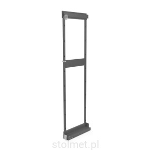 Kosz Cargo Maxi, stelaż prawy, Antracyt, cichy domyk, dobierz półki