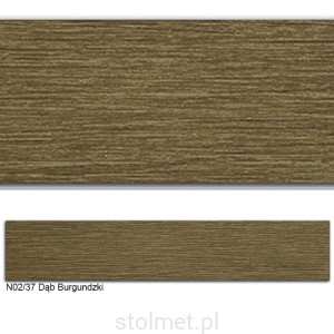Obrzeże ABS,N02/37 Dąb Burgundzki, 22x0,8 150mb    
