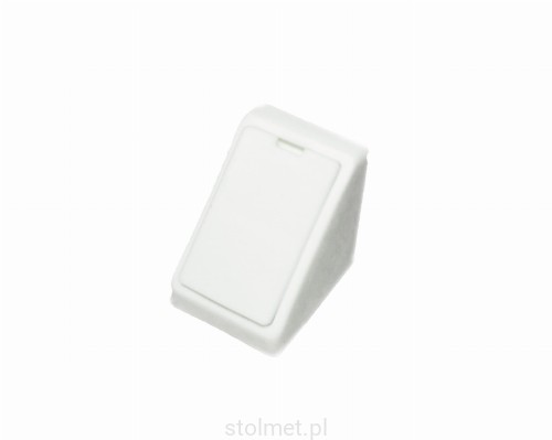 Komandorek podpórka plastikowa pojedyncza Biała Stolmet Akcesoria Meblowe.jpg