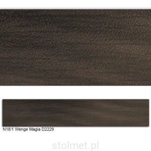 Obrzeże ABS, N18/1 Wenge Magia D2229 22x2 100mb   