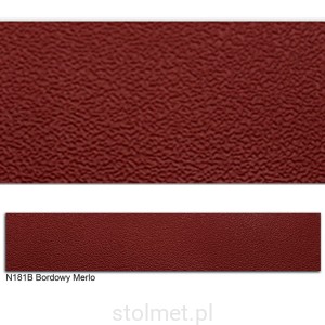 Obrzeże ABS, N181B BORDOWY MERLO 42x2 50mb 