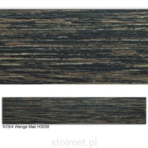 Obrzeże ABS, N19/4 WENGE MALI H3058 42x2 50mb  