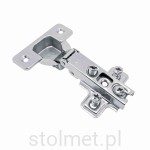 Zawias prosty 110° do drzwi nakładanych GTV LUX , prowadnik + eurowkręty
