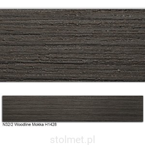 Obrzeże ABS, N32/2 WOODLINE MOKKA  22x0,8 150mb
