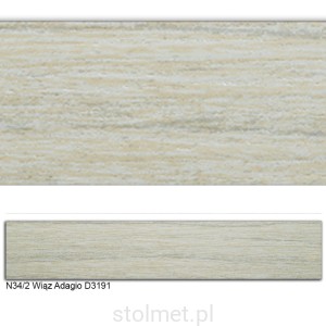 Obrzeże ABS, N34/2 WIĄZ ADAGIO  42x2 50mb 