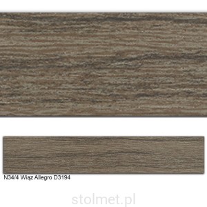 Obrzeże ABS, N34/4 WIĄZ ALLEGRO  22x0,45 200mb  