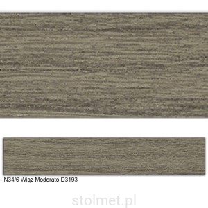 Obrzeże ABS, N34/6 WIĄZ MODERATO  22x0,8 150mb   