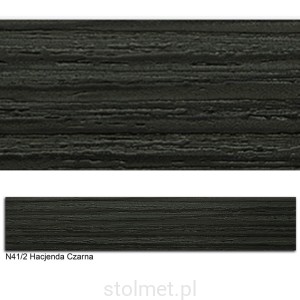 Obrzeże ABS, N41/2 HACJENDA CZARNA H3081  22x0,45 200mb