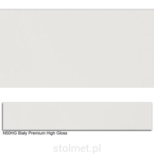 Obrzeże ABS, N50HGL BIAŁY PREMIUM W1000 22x0,8 150mb 