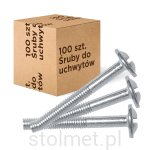 Wkręty śruby do uchwytów z podkładką, 4,0 x 25, 250 sztuk