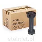 Stopka kuchenna noga, nóżka H-150 3 części regulowana , Zestaw 100 sztuk
