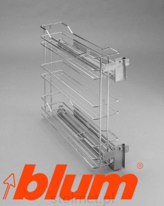 Kosz Cargo, 3 półki, 150mm, G2 chrom, boczny montaż prawy BLUM