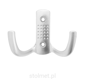 Wieszak meblowy ARGUS Z-341, 2 ramienny, aluminium mat 