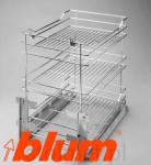 Kosz Cargo, 3 półki, 600mm, G2 chrom, dolny montaż BLUM