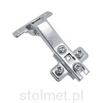 Zawias puszkowy GTV kątowy 45° z prowadnikiem + eurowkręty