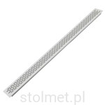 Kratka wentylacyjna duża, 60 x 800 mm, Aluminium