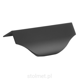 Uchwyt meblowy krawędziowy PERU UA06, Czarny mat, 116mm 