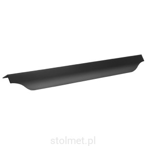 Uchwyt meblowy krawędziowy PERU UA06, Czarny mat, 276mm