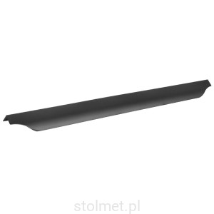 Uchwyt meblowy krawędziowy PERU UA06, Czarny mat, 436mm