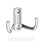 Wieszak meblowy K23, 2 ramienny, aluminium mat