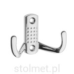 Wieszak meblowy K23, 2 ramienny, chrom połysk