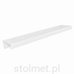 Uchwyt meblowy krawędziowy VERA C-4909A, biały połysk, 94mm