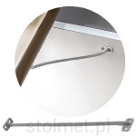 Ogranicznik kąta otwarcia frontu szafki szary