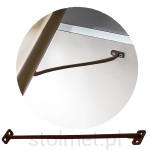 Ogranicznik kąta otwarcia frontu szafki brąz