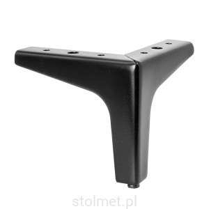 Noga meblowa NZ-858, Czarny mat, H-120 mm