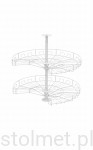Kosz obrotowy kuchenny do szafki narożnej fi 750 3/4 kolor biały