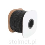 Szczotka szeroka do rączek systemów przesuwnych, odbojowa, niska bez kleju, Rolka 100 mb, czarna